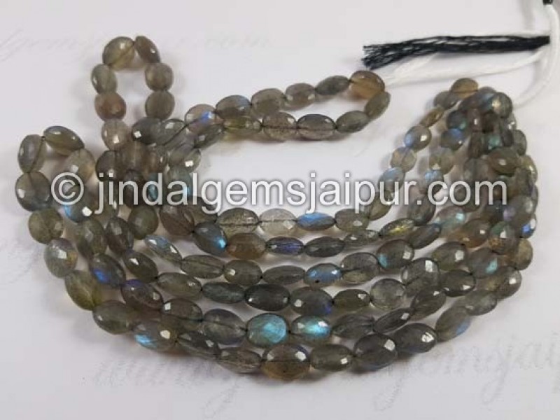 Labradorite Faceted Oval Beads